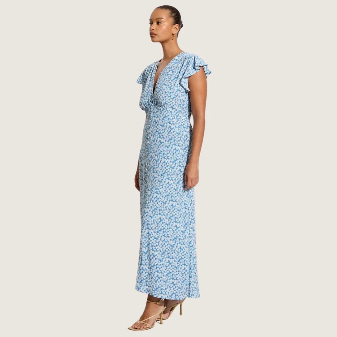 Magdelena Midi Dress (Elka Floral Print)