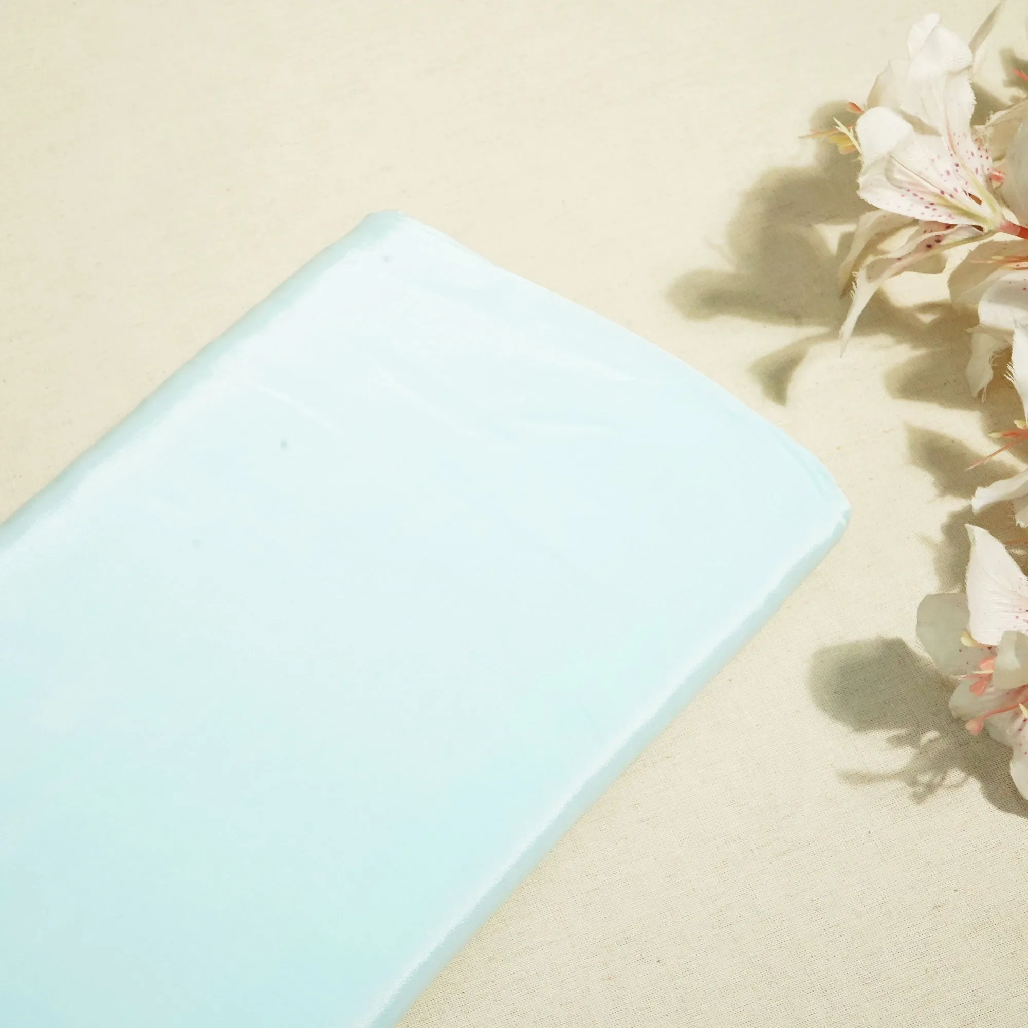 Mint Green Solid Natural Crepe Fabric 01001 GT-19717