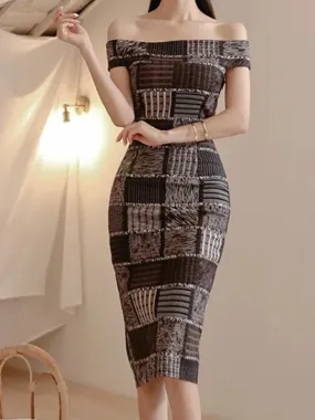 MONTREUX Off-the-Shoulder Midi Dress