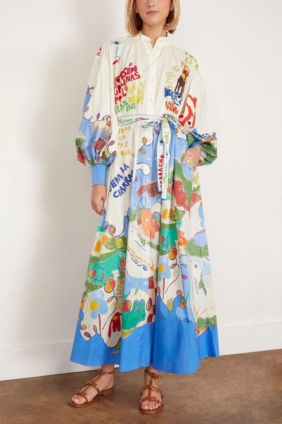 Nadia Shirtdress in Multi