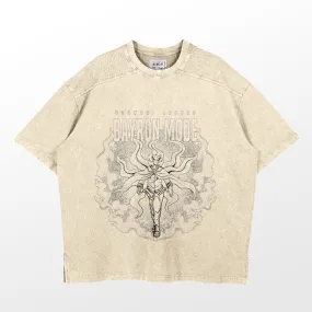 Naruto Uzumaki Baryon Mode Washed Vintage T-Shirt – 260 GSM High-Quality Cotton Anime Streetwear