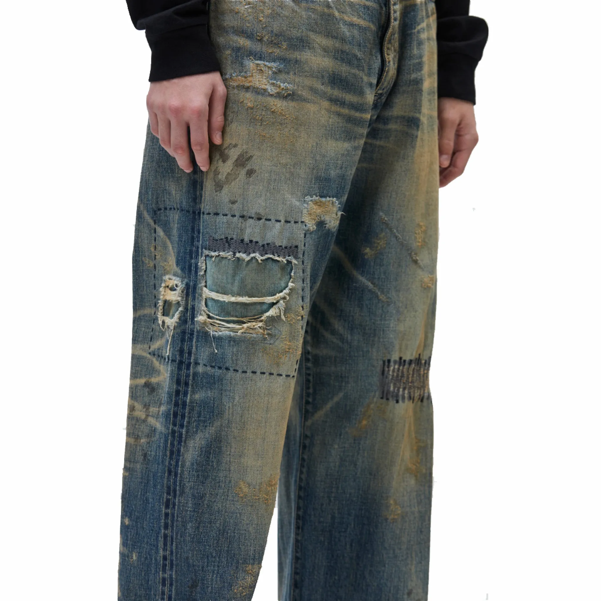 Neighborhood Savage Denim DP Wide Pants (Indigo)