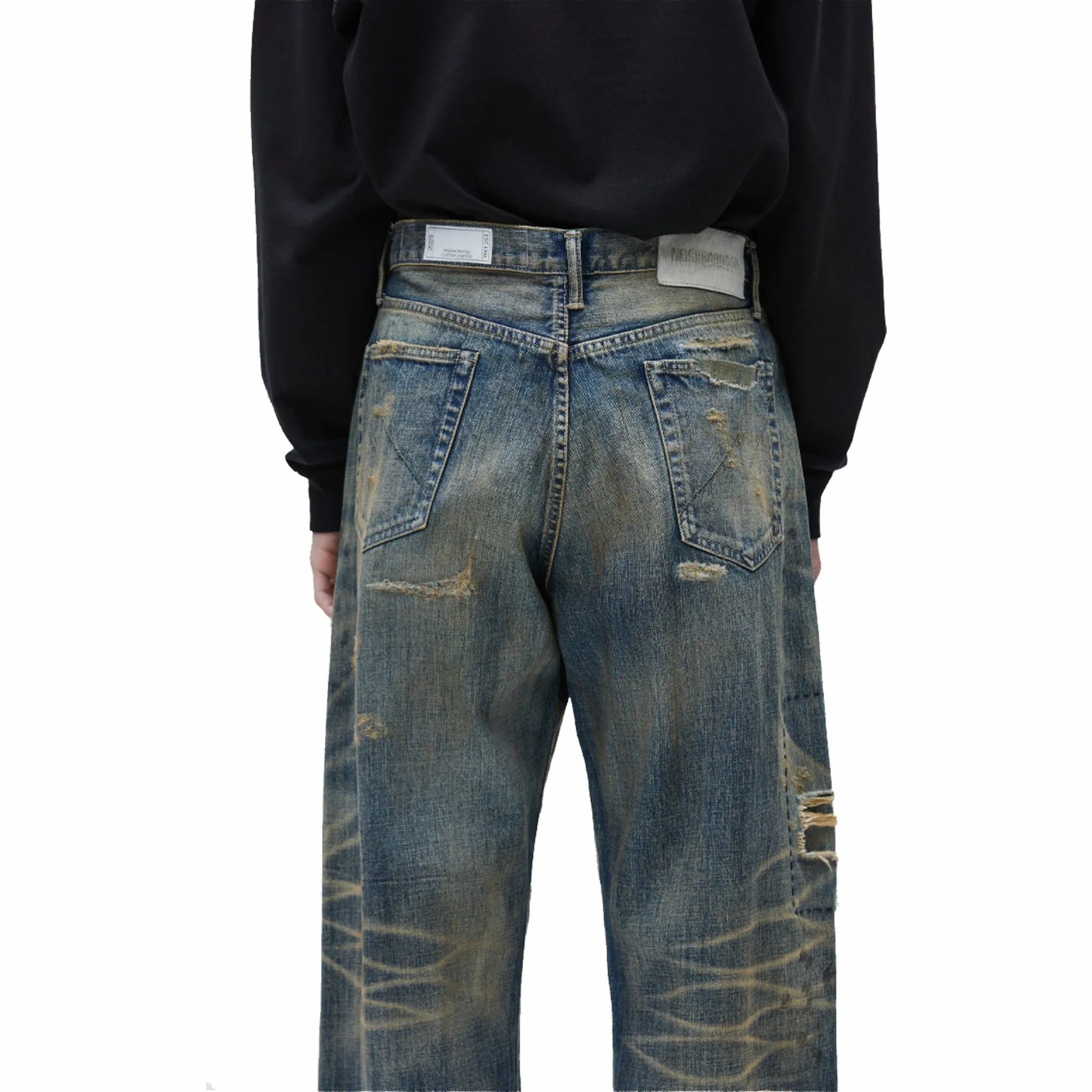 Neighborhood Savage Denim DP Wide Pants (Indigo)