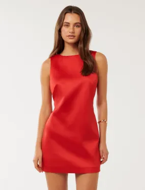Nellie Low Bow Back Mini Dress