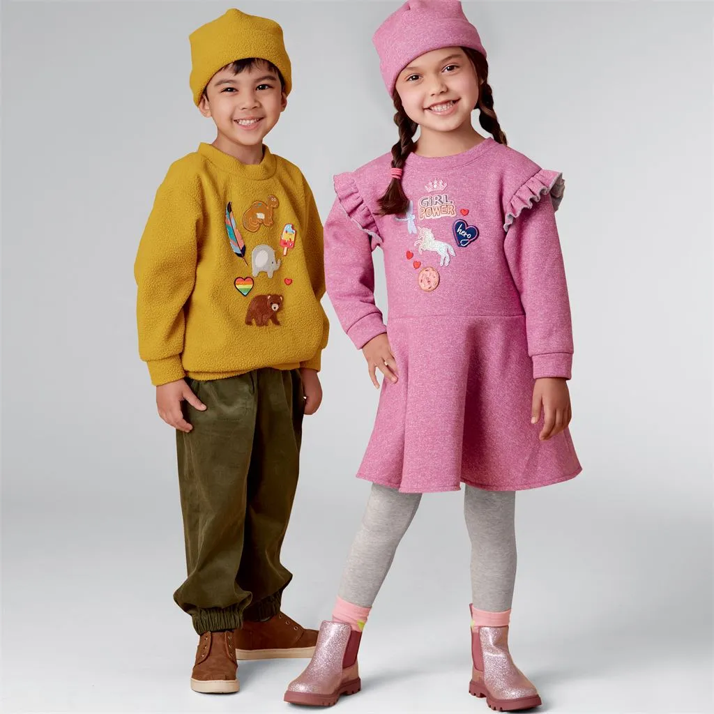 New Look Sewing Pattern N6715 Children's Top, Pants, Dress and Hat
