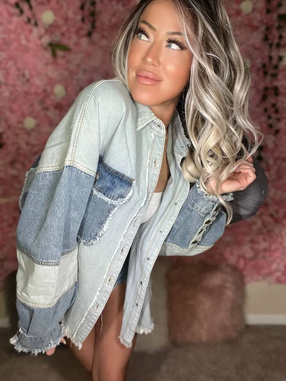 Next Town Over Colorblock Oversized Jacket POL (Multiple Colors) - BP
