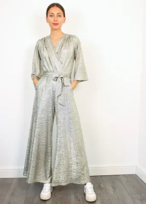 Onjenu Laurie Jumpsuit in Metallic Print
