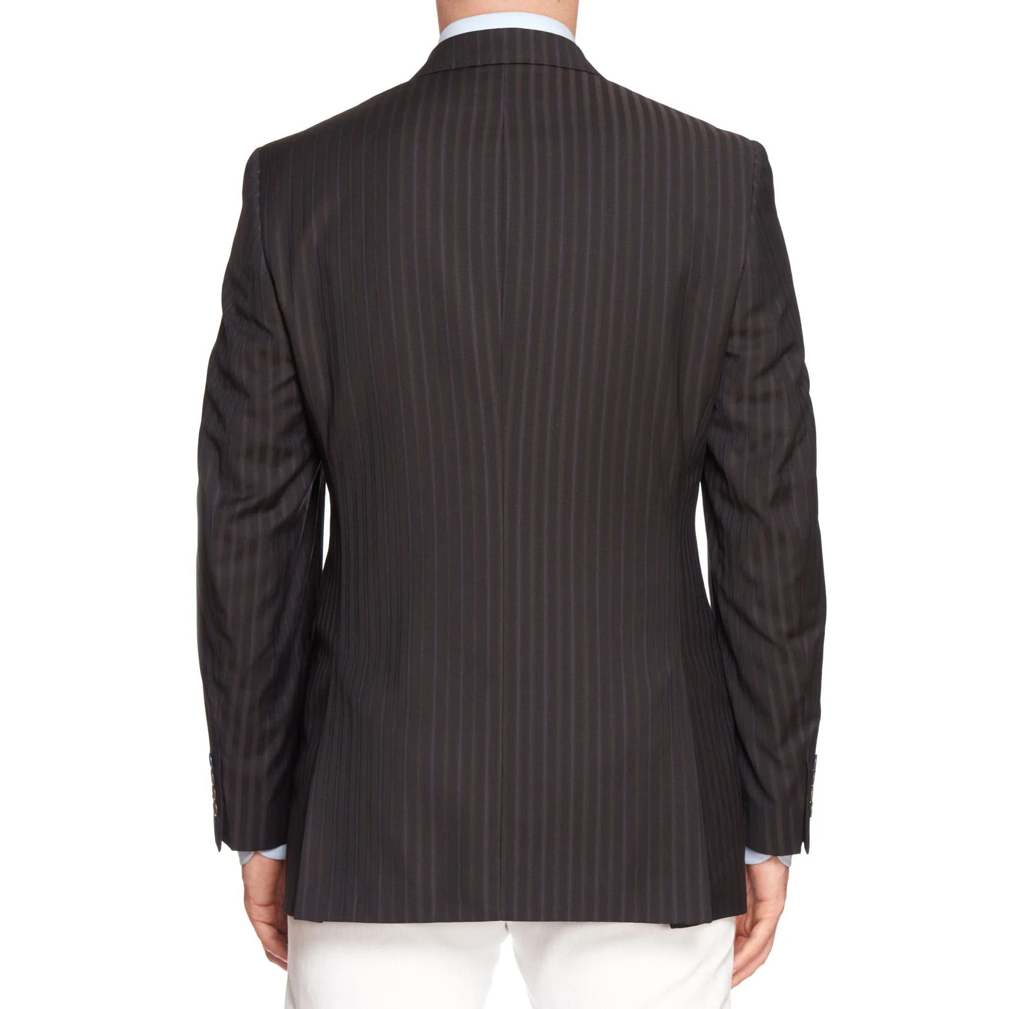 OZWALD BOATENG Black Striped Wool Jacket EU 50 NEW US 40