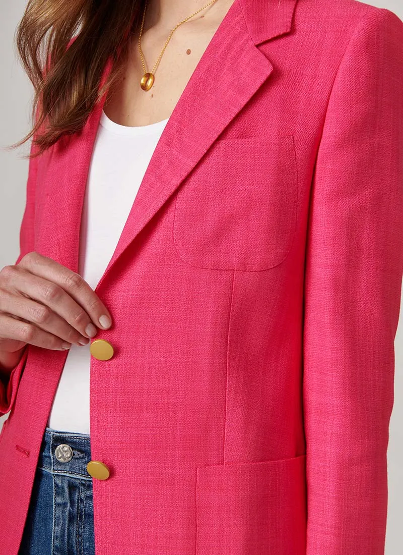 Parigi Single-Breasted Patch Pocket Blazer