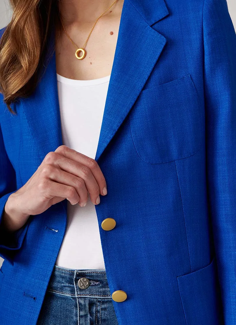 Parigi Single-Breasted Patch Pocket Blazer