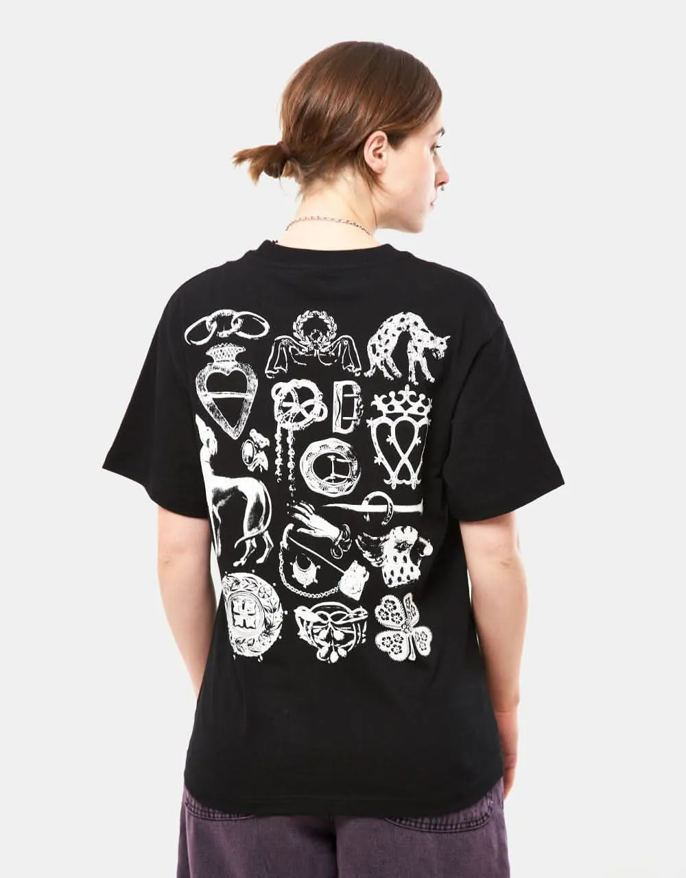 Pass Port Trinkets Pocket T-Shirt - Black