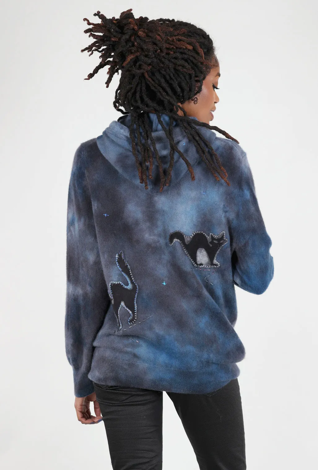 Poe Cashmere Hoodie, Smoke