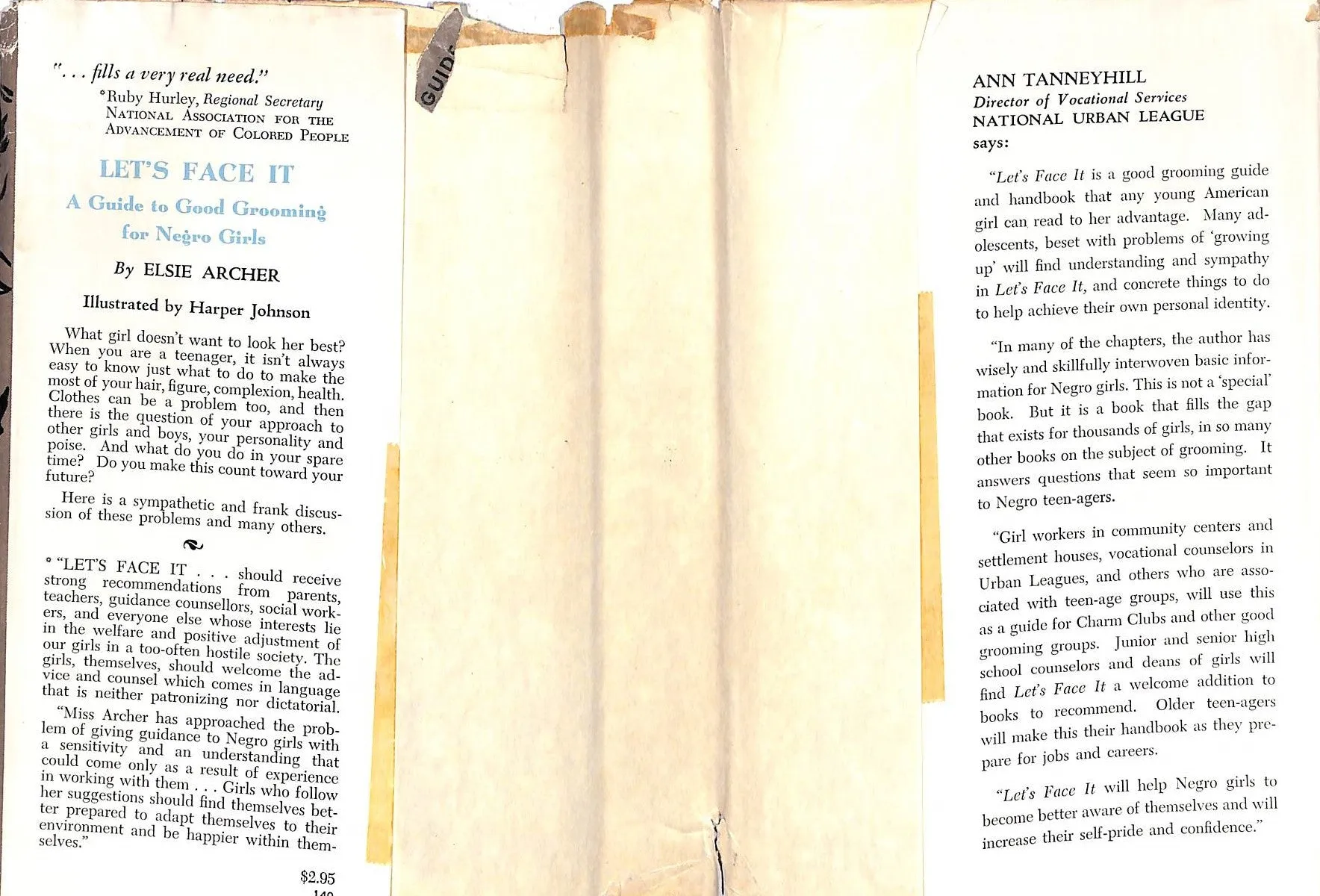 "Let's Face It: A Guide To Good Grooming For Negro Girls" 1959 ARCHER, Elsie