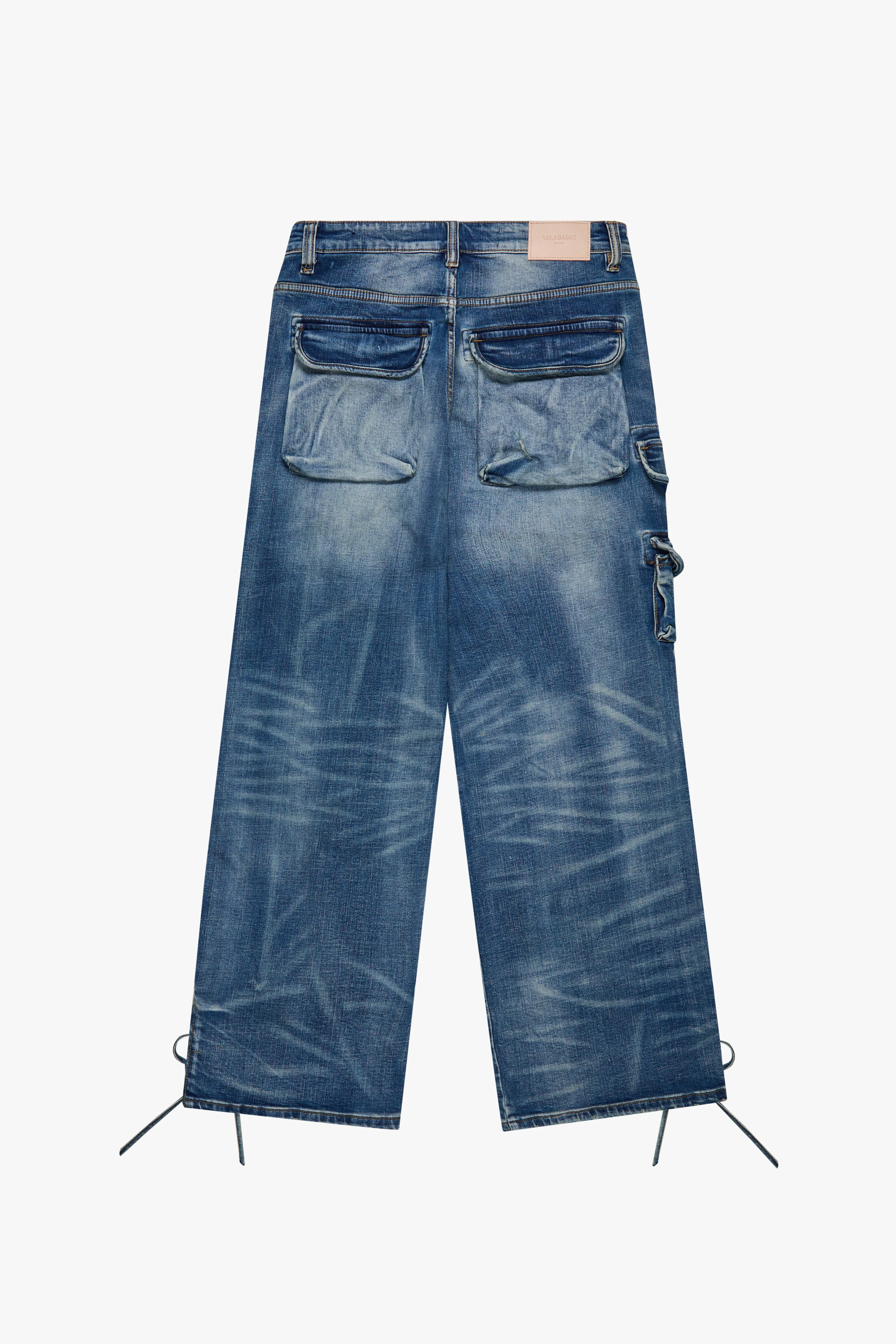 "TROOPER" BLUE WASH BAGGY DENIM JEAN