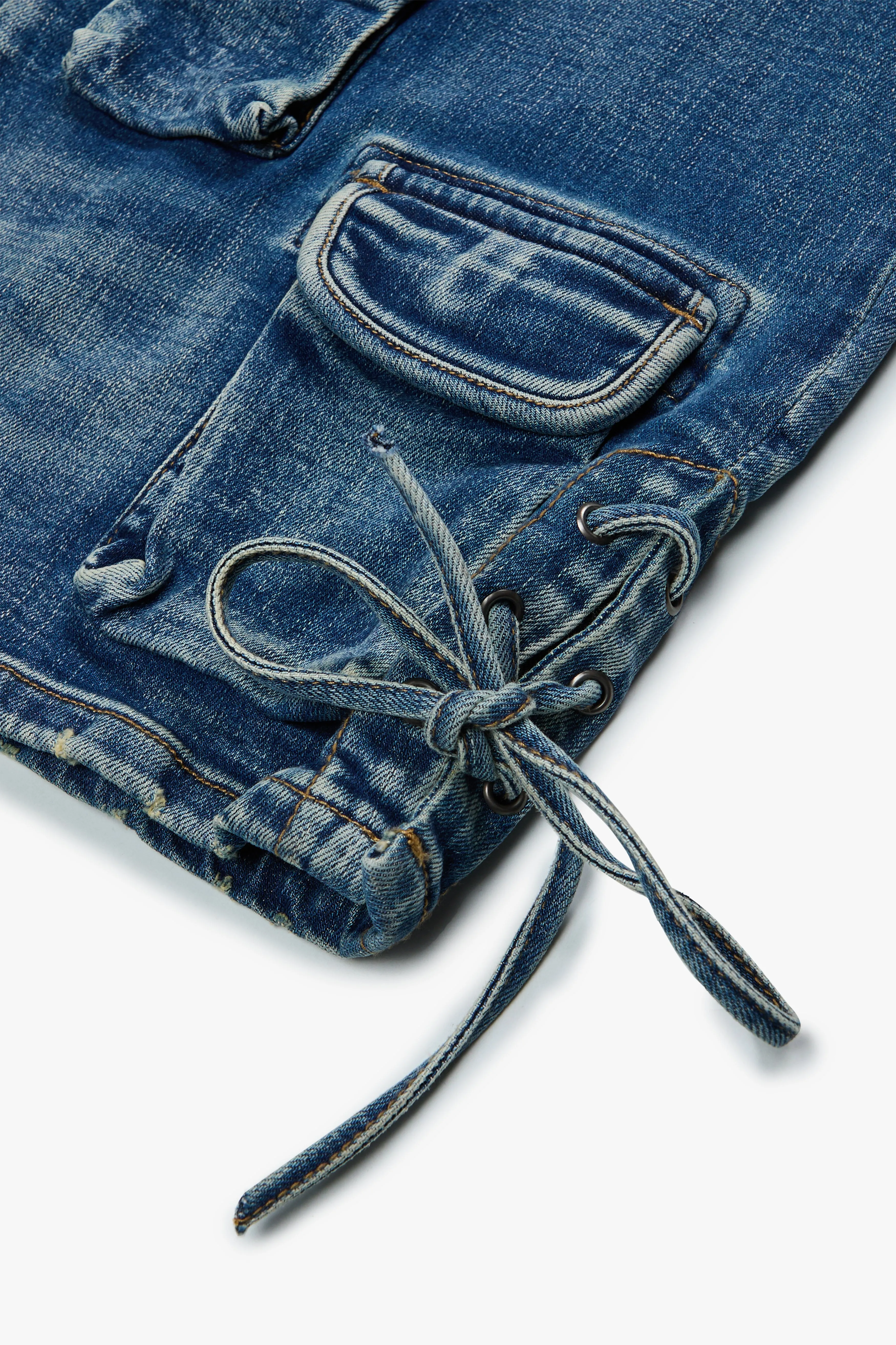 "TROOPER" BLUE WASH BAGGY DENIM JEAN