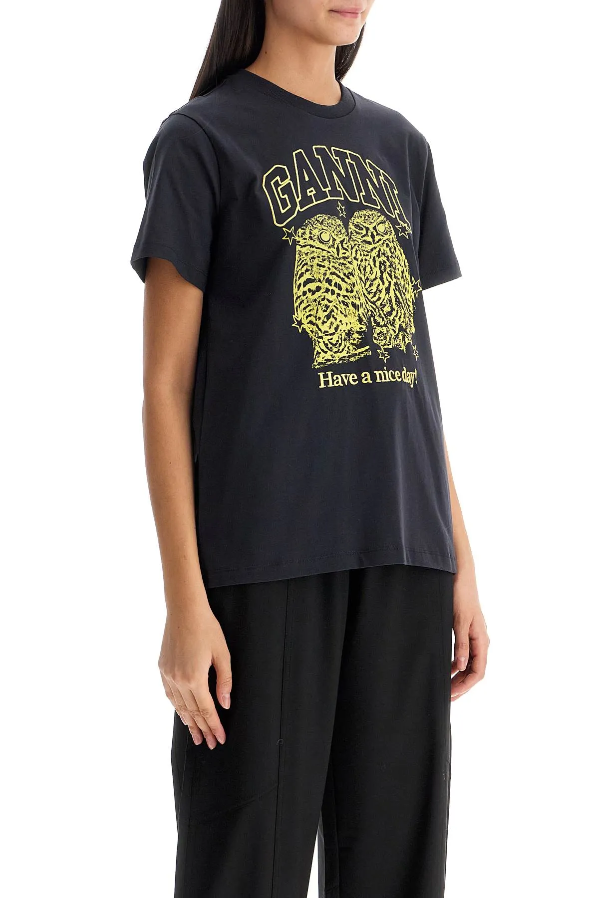 relaxed fit t-shirt with printed T4059 PHANTOM