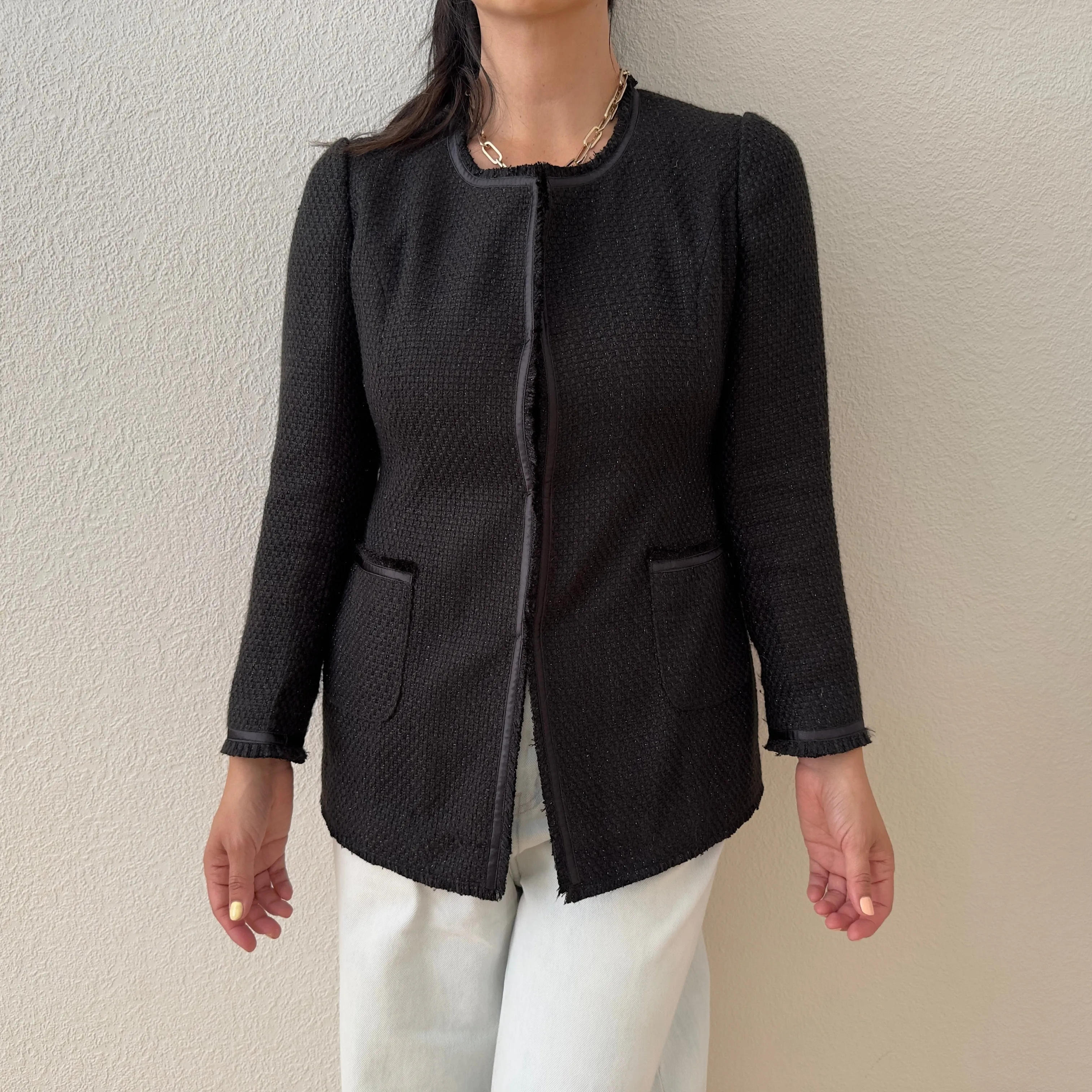 Silk Blend Bouclé Jacket