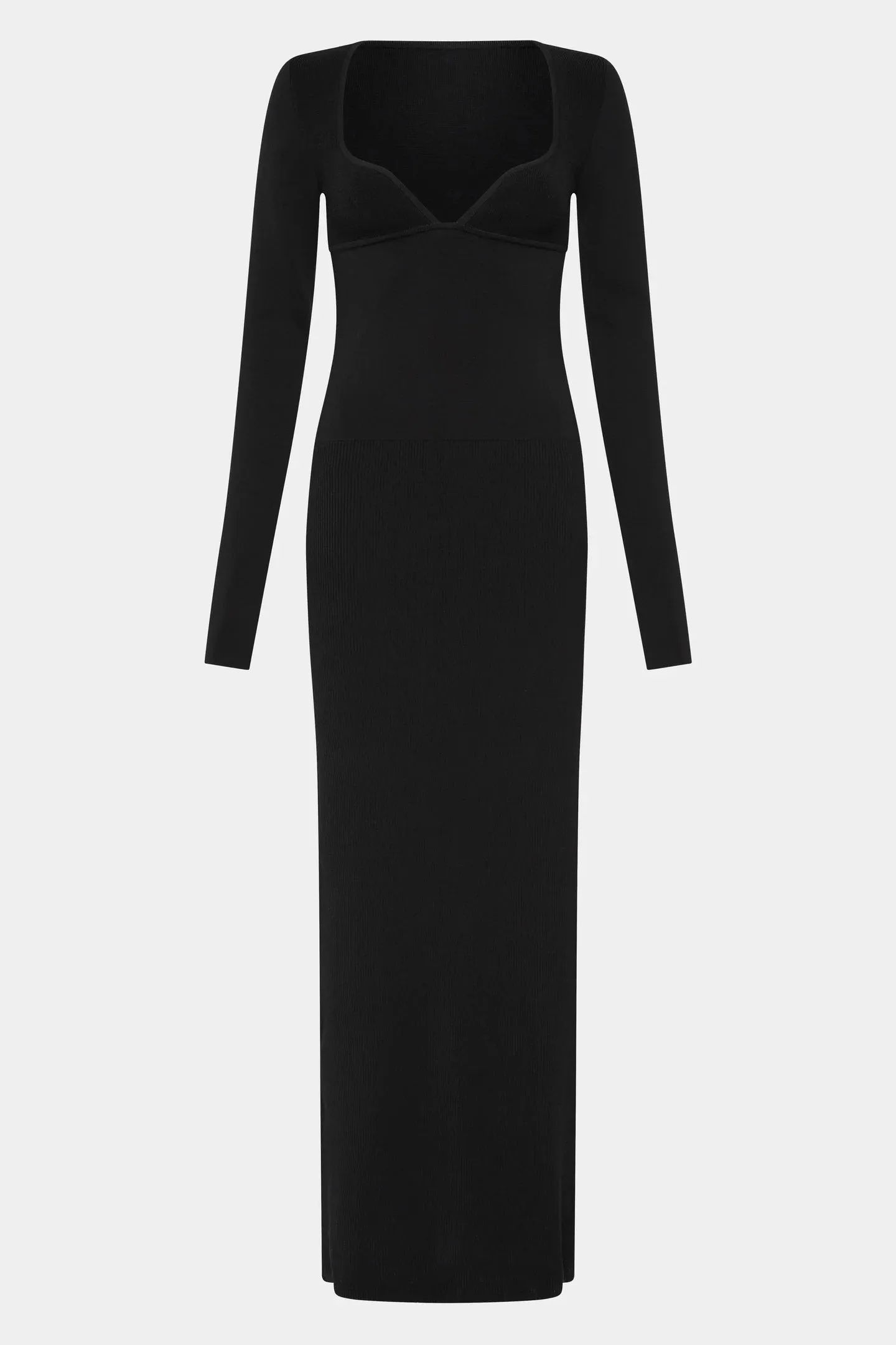SIR the Label Helena Long Sleeve Maxi Dress - Black