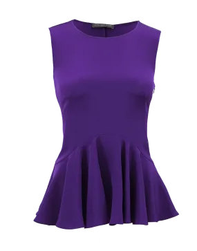 Sleeveless Peplum Top