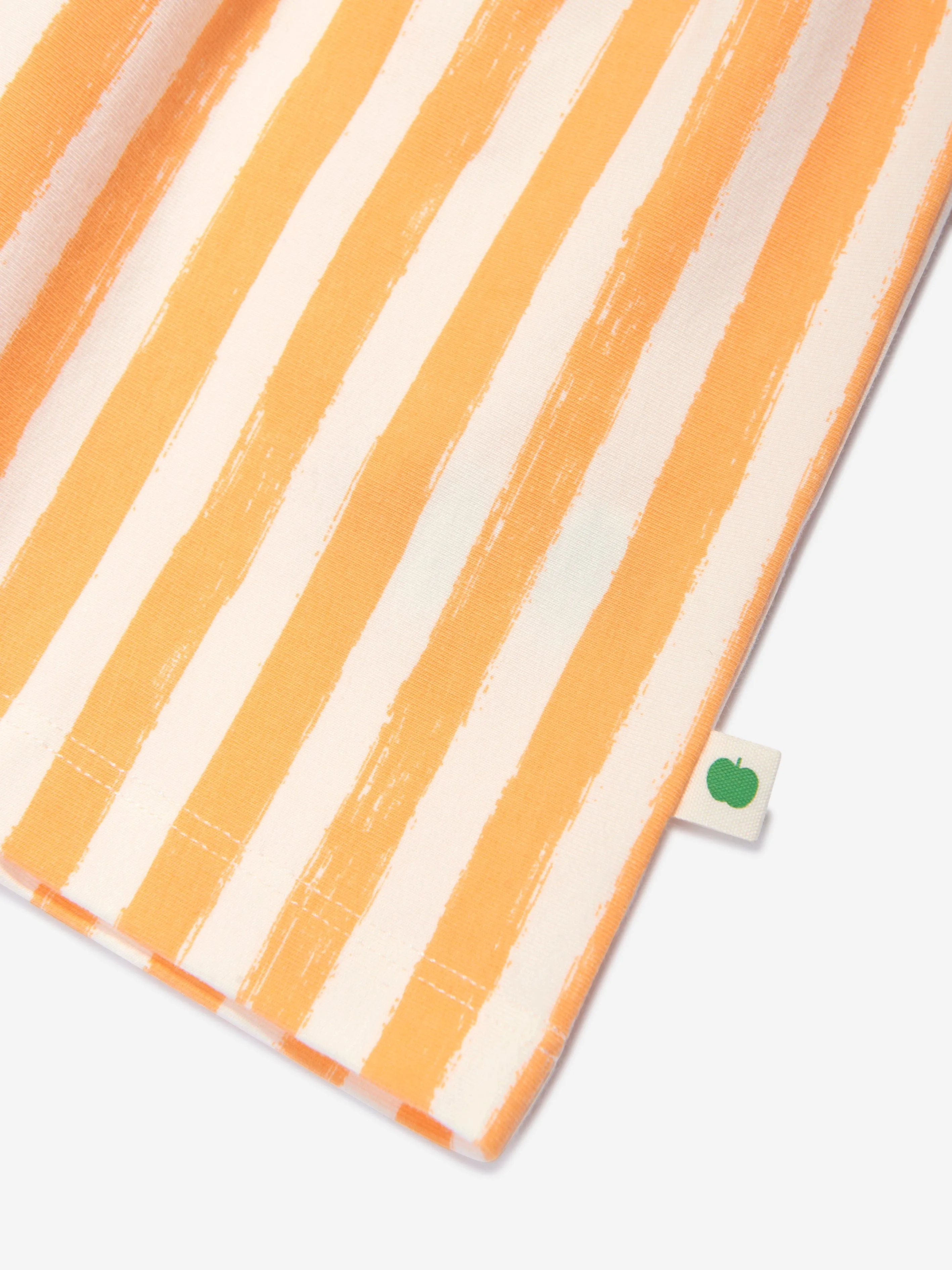The Bonnie Mob Girls Cari Striped Pocket Dress in Orange