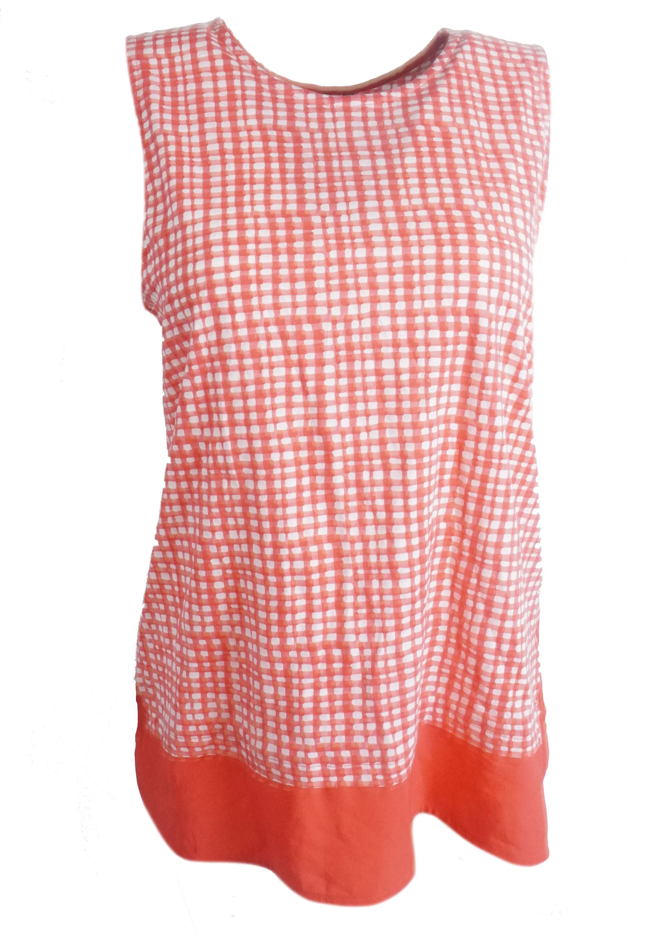 Tommy Hilfiger Women's Brielle Layered Look Printed Tank Top Red White Size XL