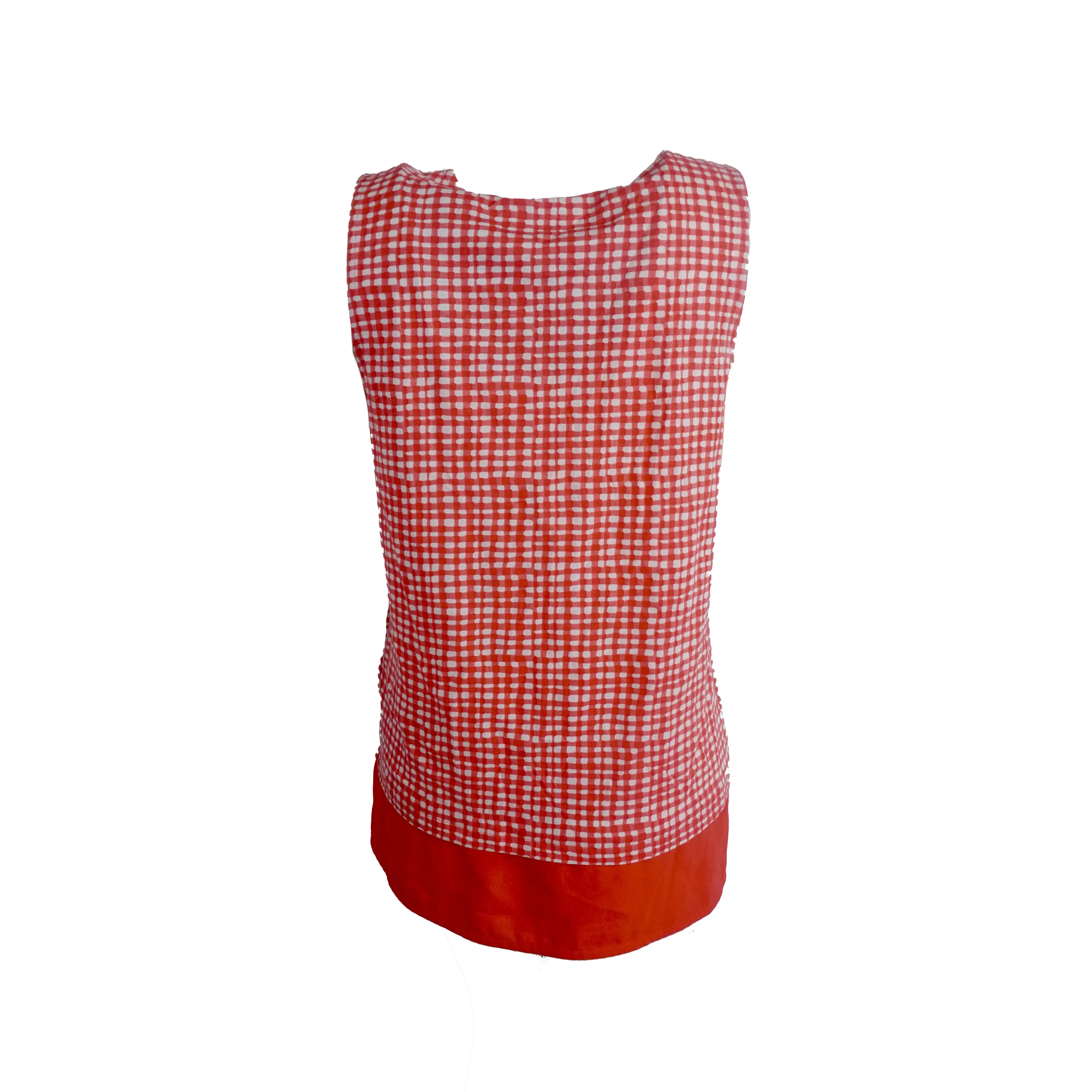 Tommy Hilfiger Women's Brielle Layered Look Printed Tank Top Red White Size XL