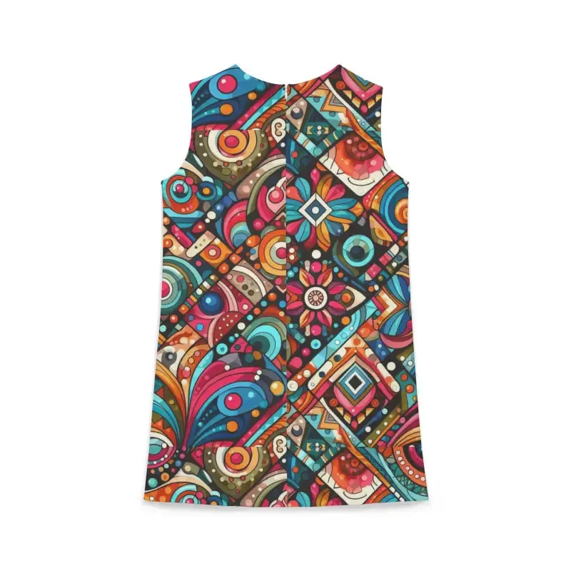 Turn Heads Chic Geometric Sleeveless Dress