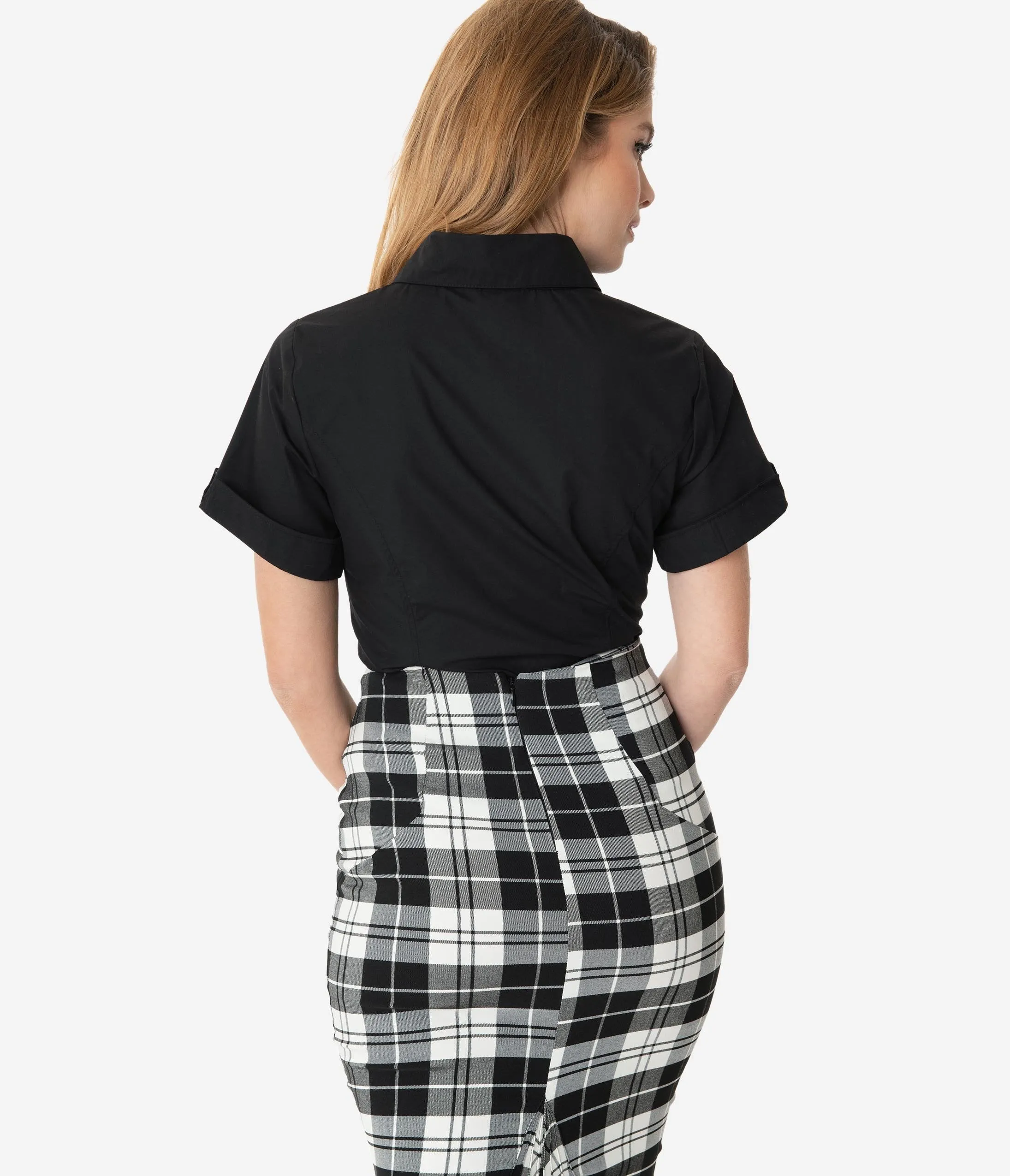 Unique Vintage Black Mazzie Blouse