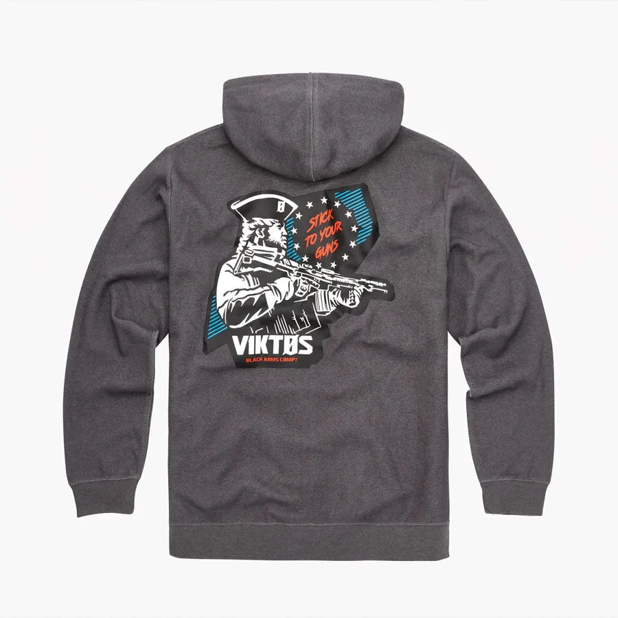 VIKTOS Gunvent Stickup Hoodie Dark Grey Heather