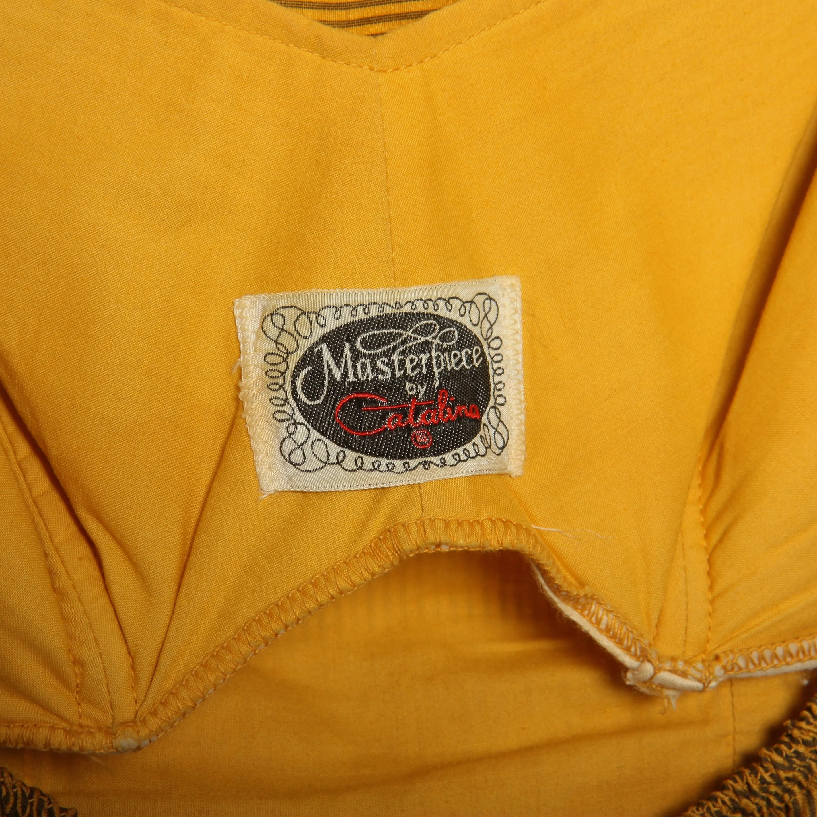 Vintage late 40's Catalina Striped Cotton Playsuit