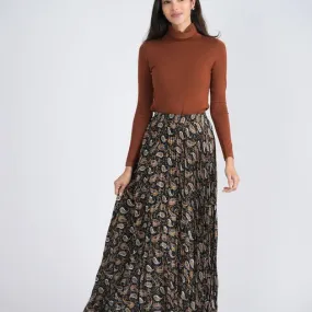Viva Chiffon Accordion Pleated Skirt