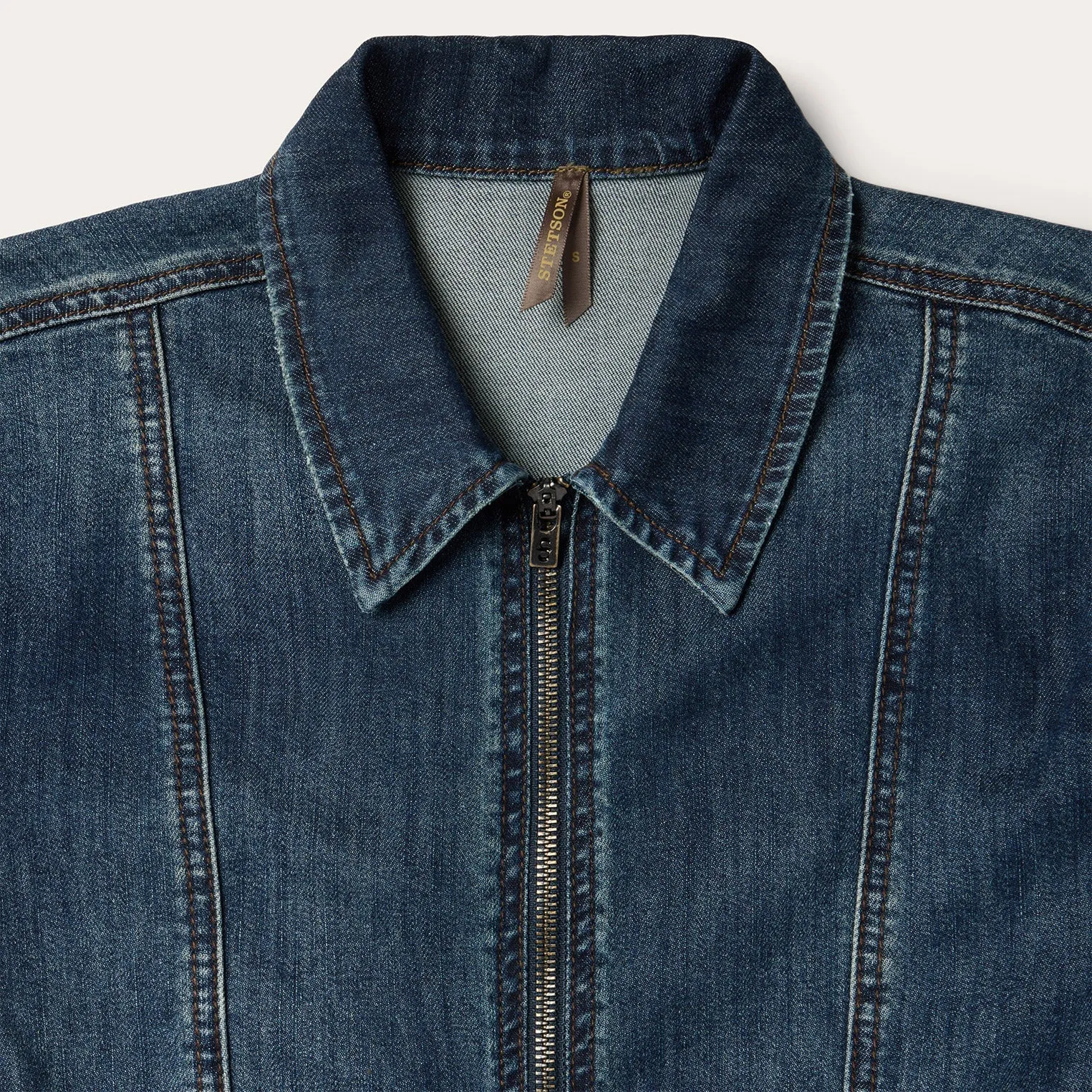 Women's Stetson Dark Blue Stretch Denim Jumpsuit