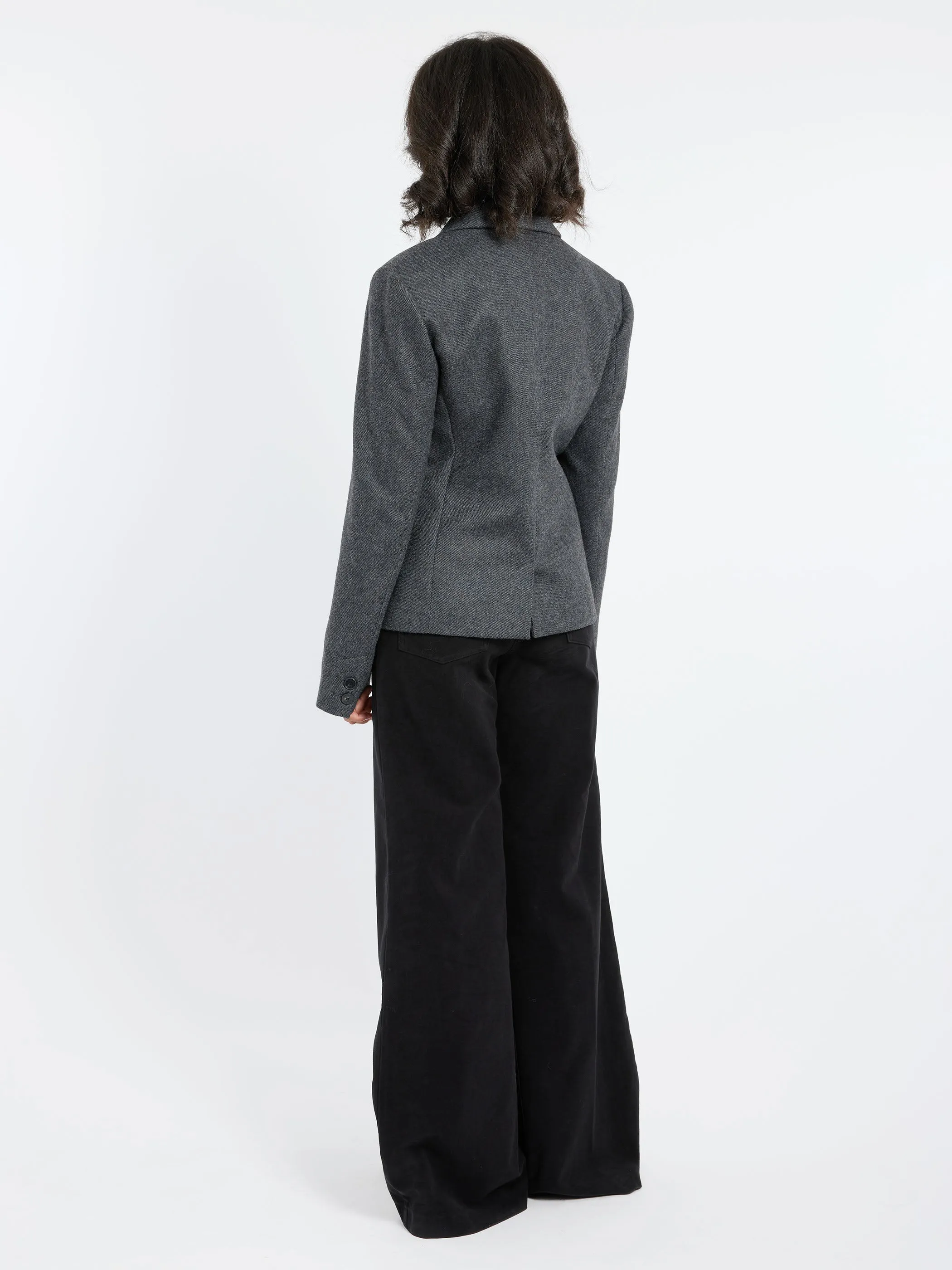 Wool-Blend Flannel Jacket