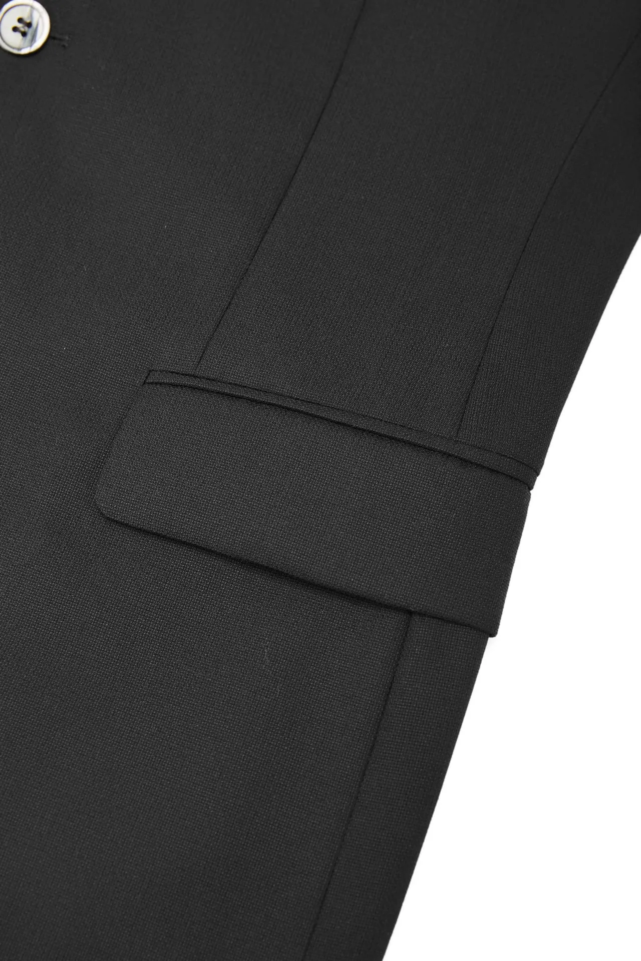 Wool Blend Smart Fit Texture Suit Blazer