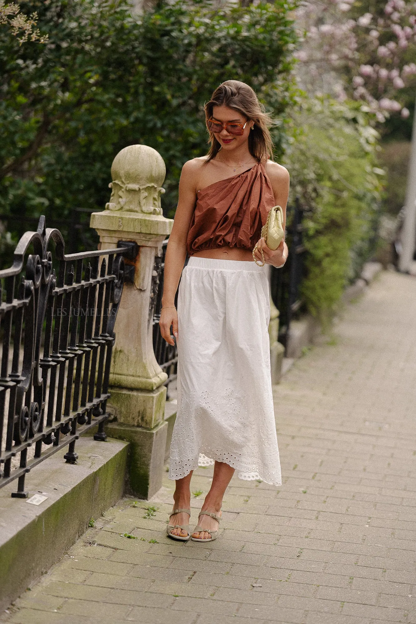 YASLuma HW long skirt star white