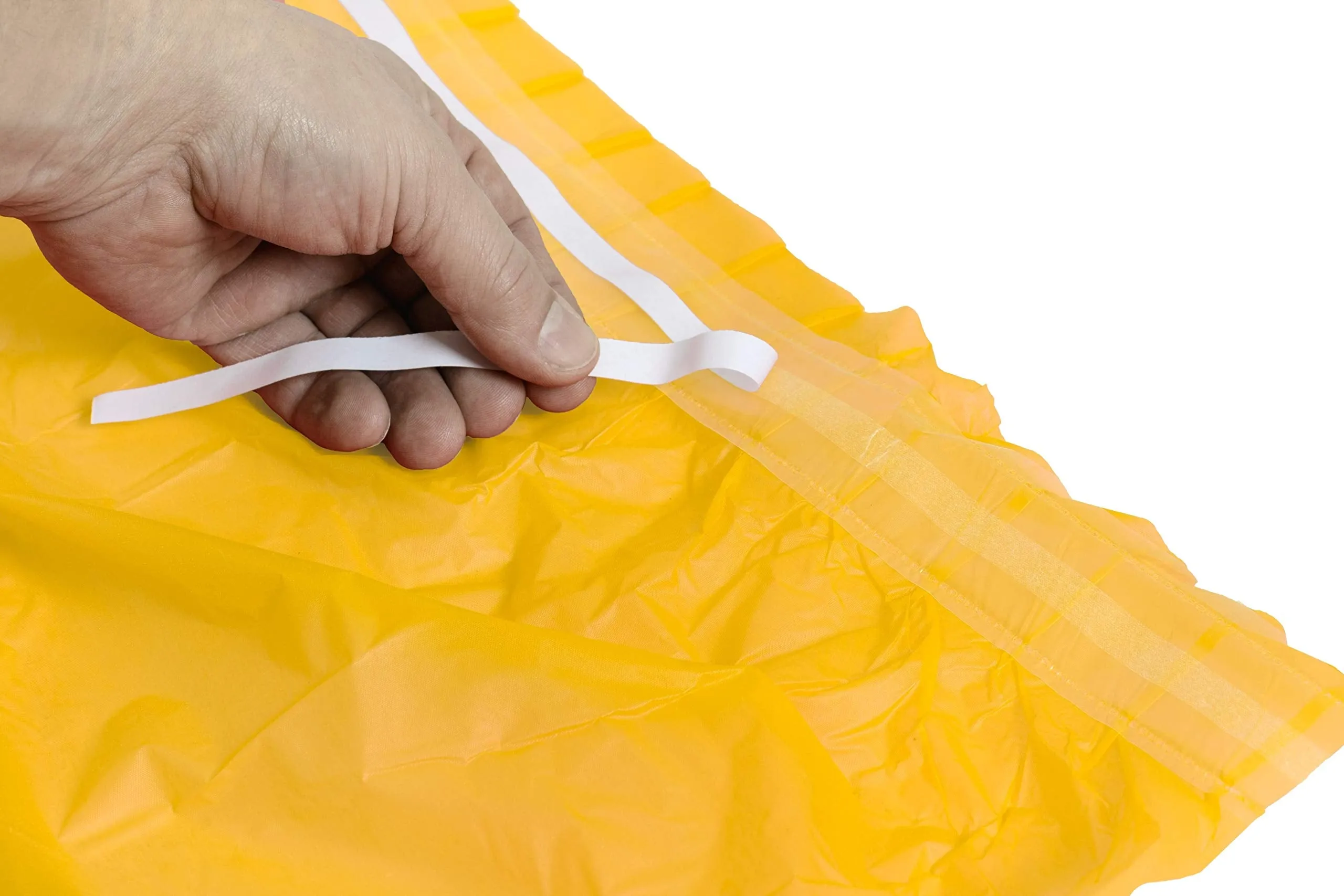 Yellow Plastic Table Skirt